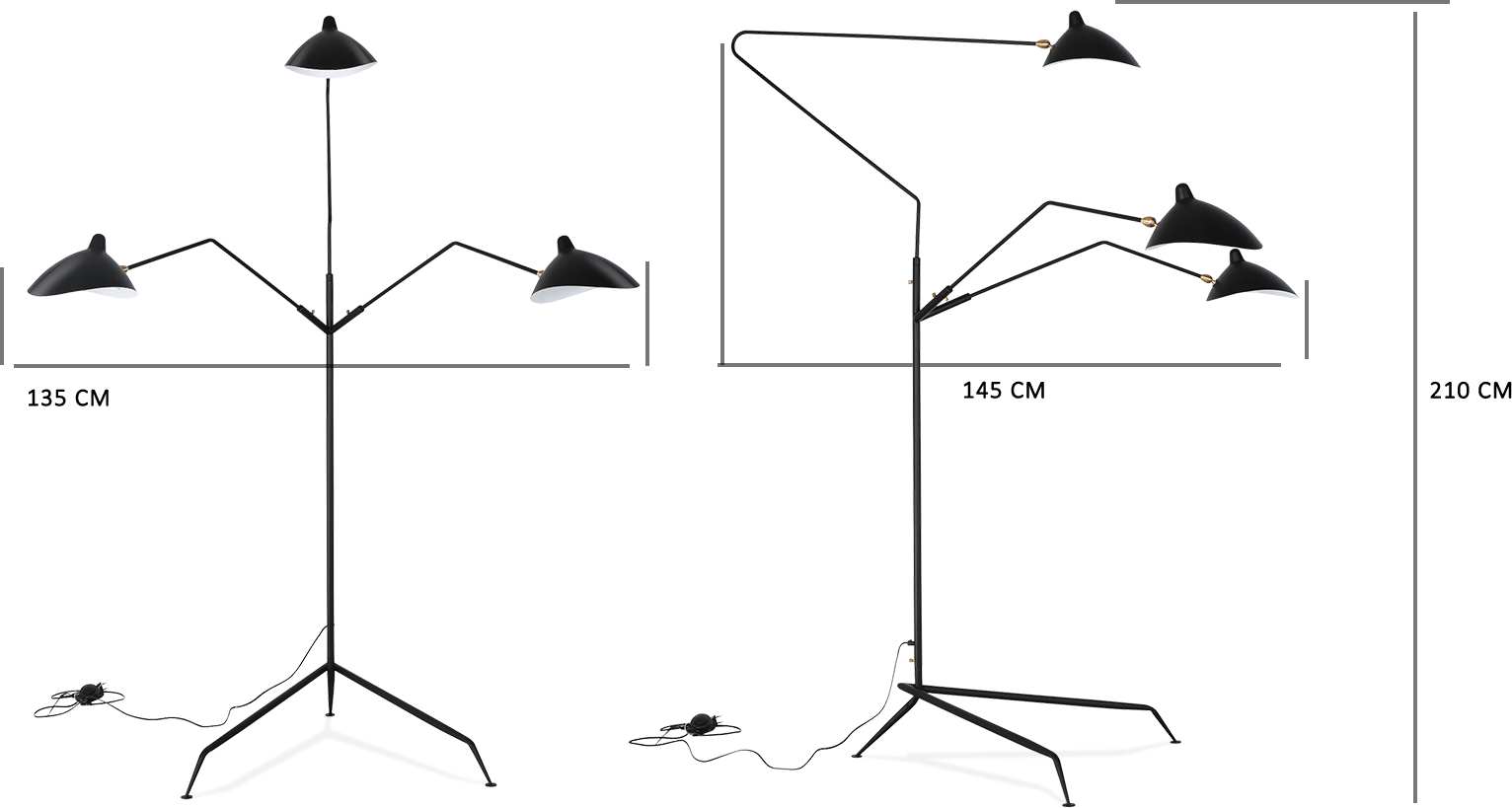 Lampadaire contemporain de style MFL-3