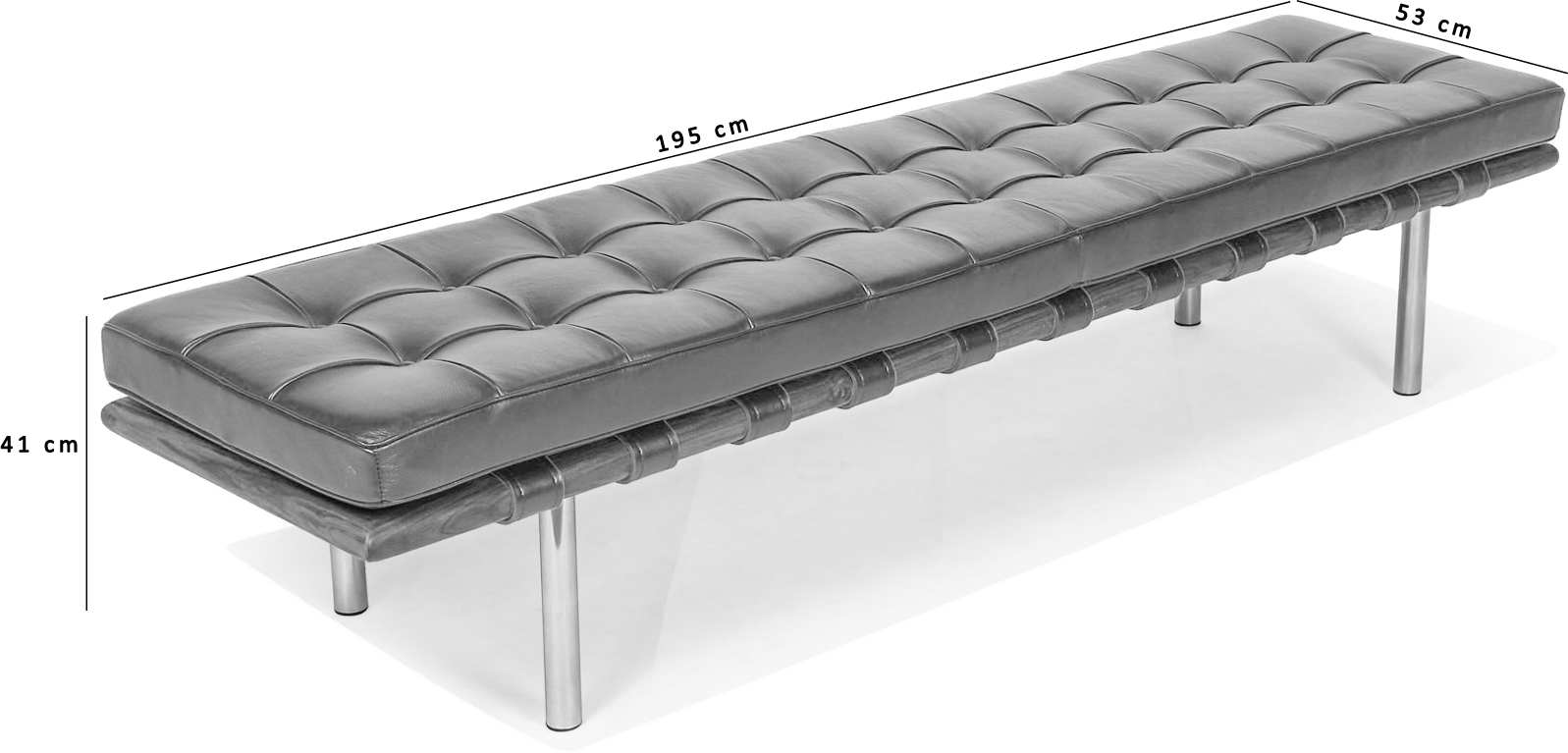 Barcelona 3 Seater Bench