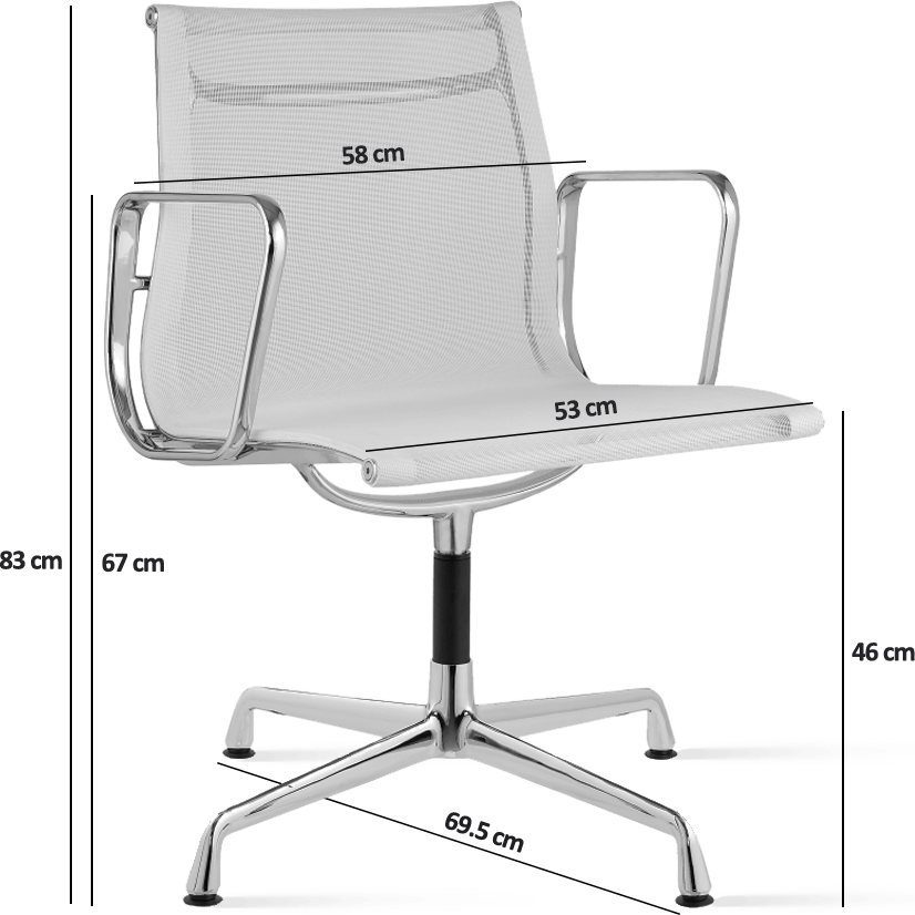 Chaise de bureau style Eames EA108 Mesh
