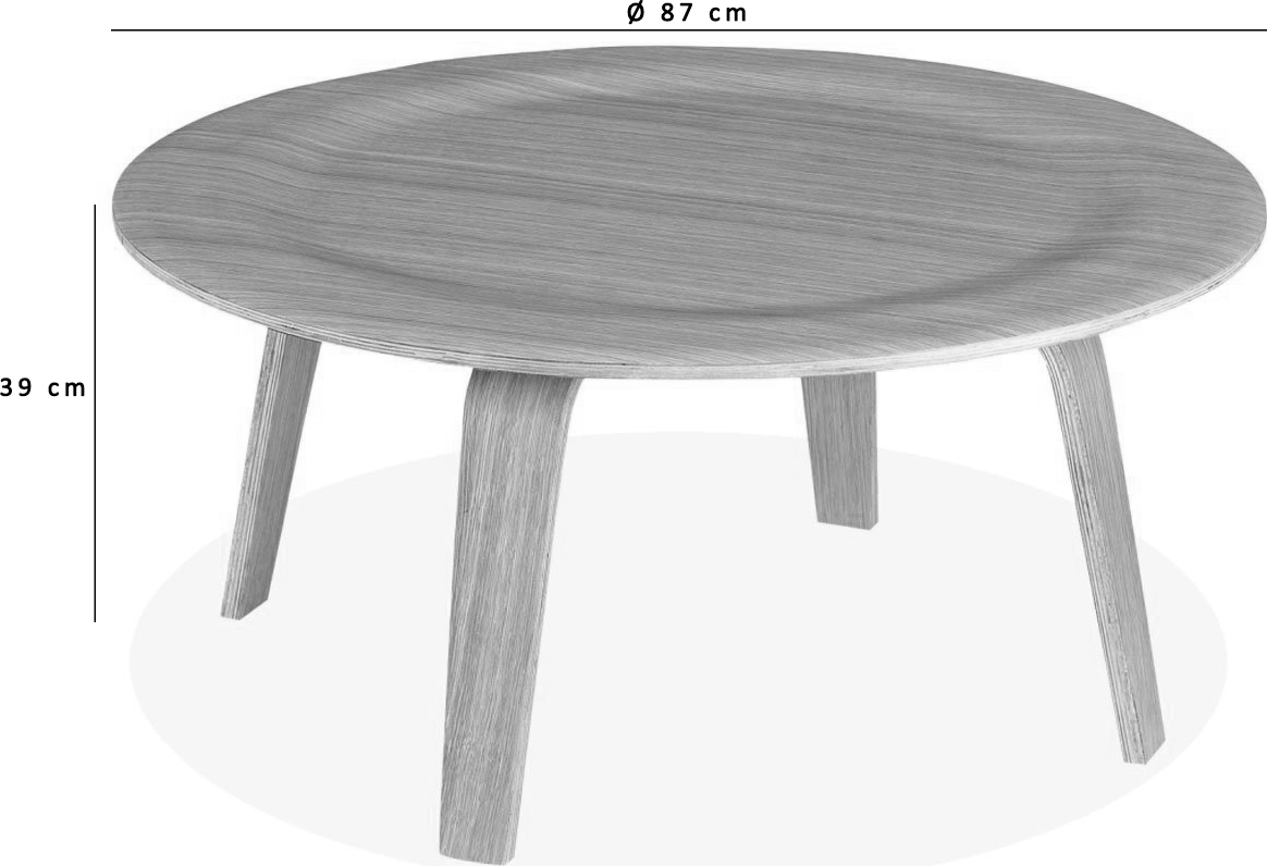 Eames Style Plywood Coffee Table