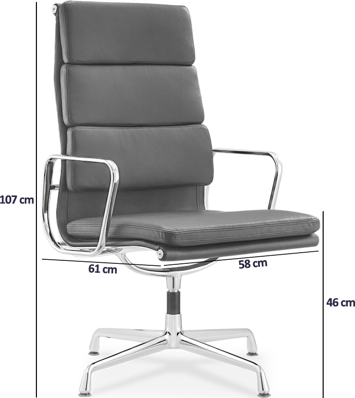 Chaise de bureau Eames Style Soft Pad EA215