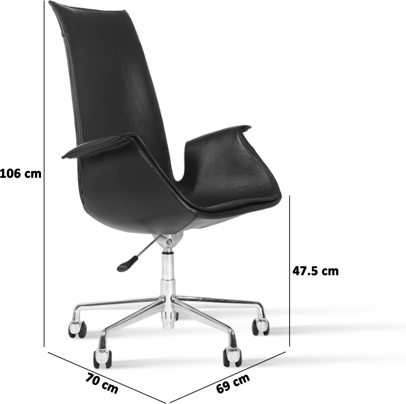 FK 6725 Tulip Lounge Chair - Castors