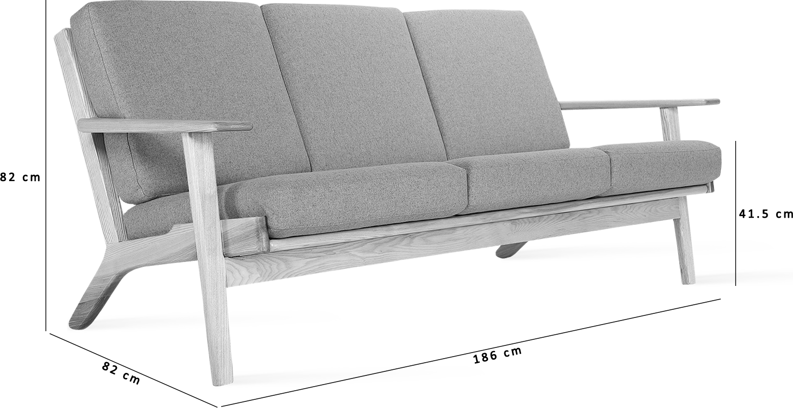 GE 290 Plank 3 Seater Sofa