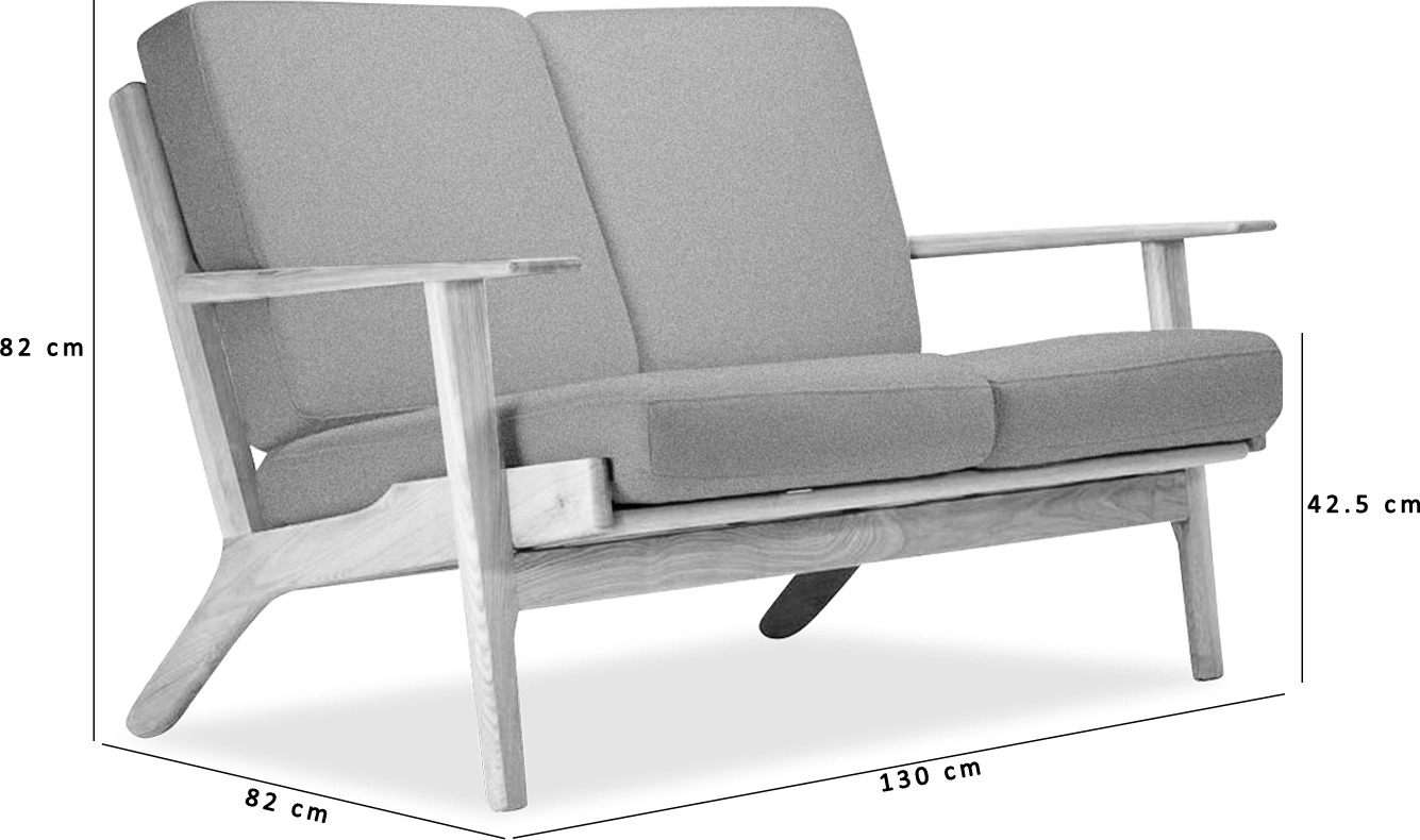 GE 290 Plank Loveseat 2 Seater Sofa