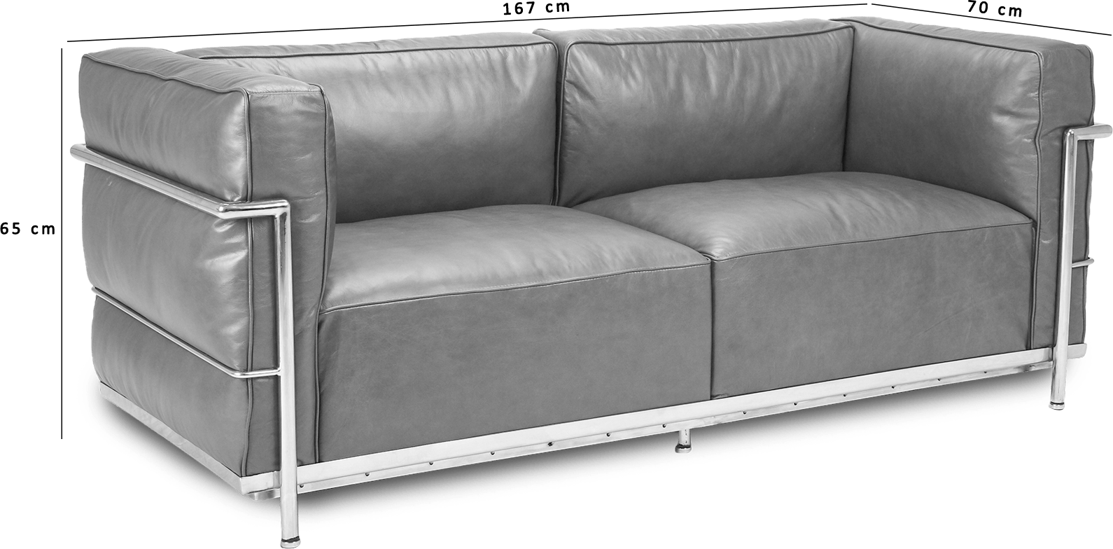 Grand Sofa 2 places style LC3