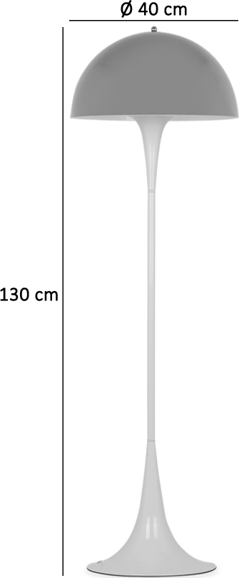 Lampadaire de style Panthella