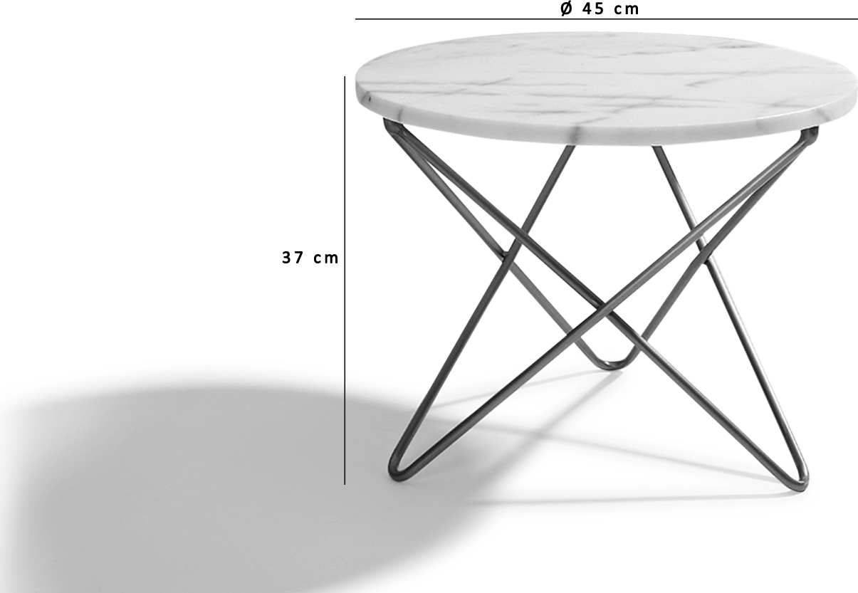 Table basse en marbre étoilé