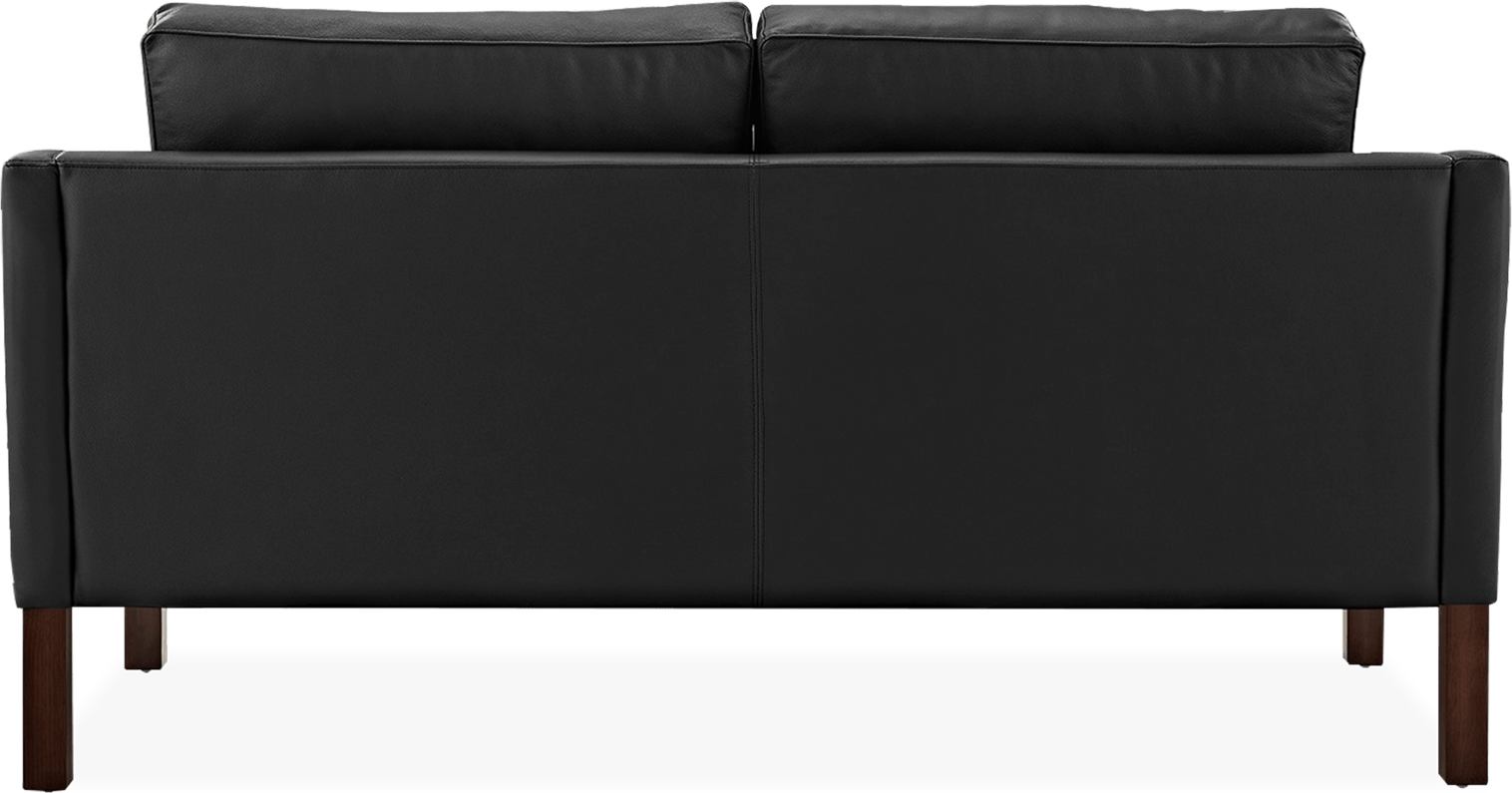2212 Two Seater Sofa Italian Leather/Black image.