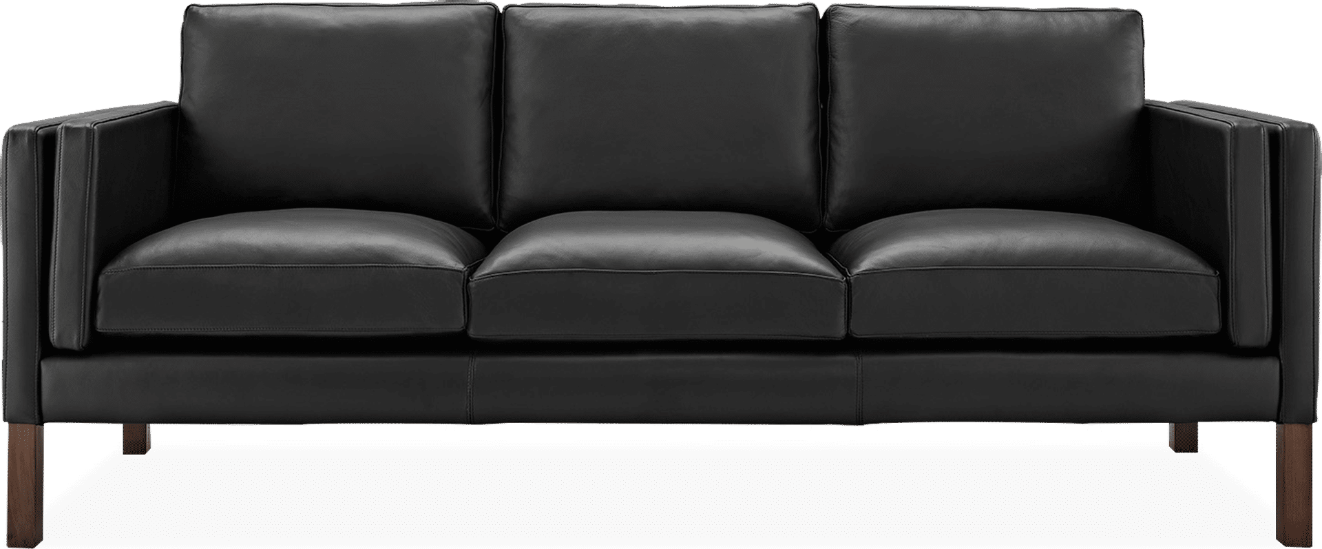 2333 Three Seater Sofa Premium Leather/Black  image.