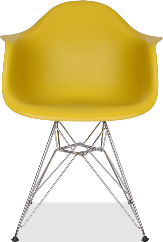 DAR Style Plastic Chair Mustard image.