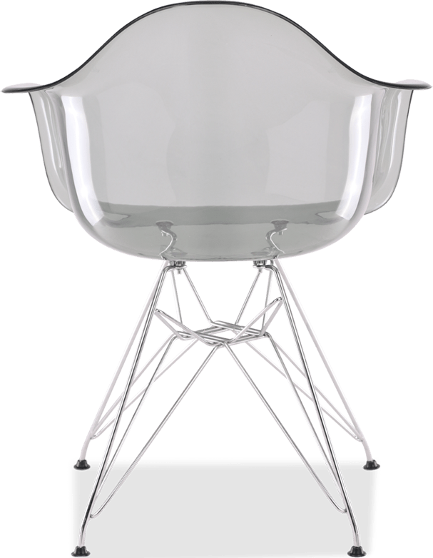 DAR Style Transparent Chair Grey Transparent image.
