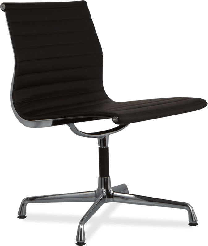 Eames Style Office Chair EA105 Leather    Black image.