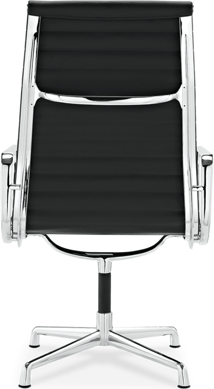 Chaise de bureau style Eames EA109 en cuir Black image.