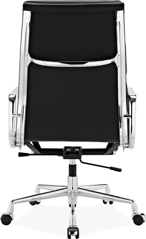Chaise de bureau style Eames EA219 en cuir Black image.