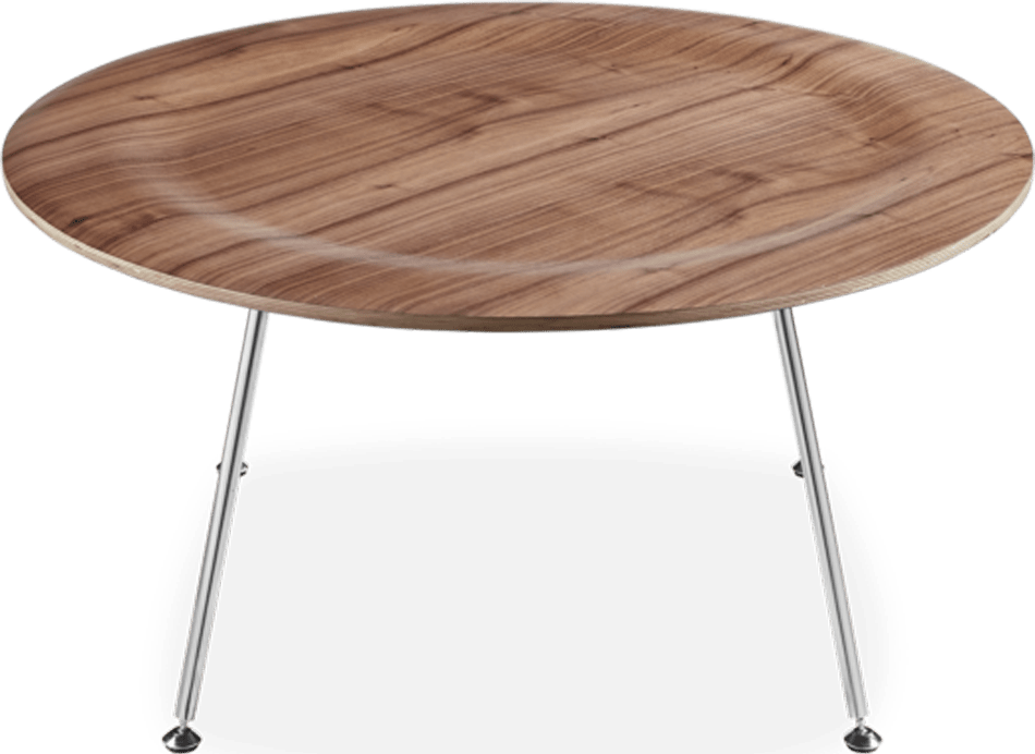 Eames Style CTR Coffee Table Walnut image.