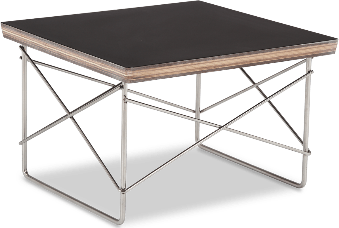 Eames Style LTR Side Table Black image.