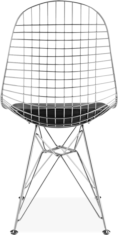 DKR Style Wire Dining Chair Black image.