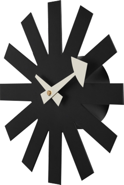 Horloge style astérisque Black image.