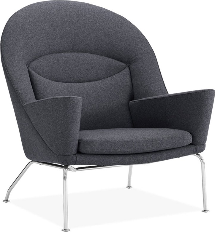 Chaise Oculus Wool/Charcoal Grey image.