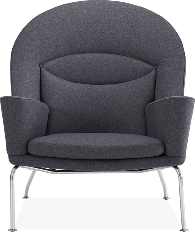 Chaise Oculus Wool/Charcoal Grey image.