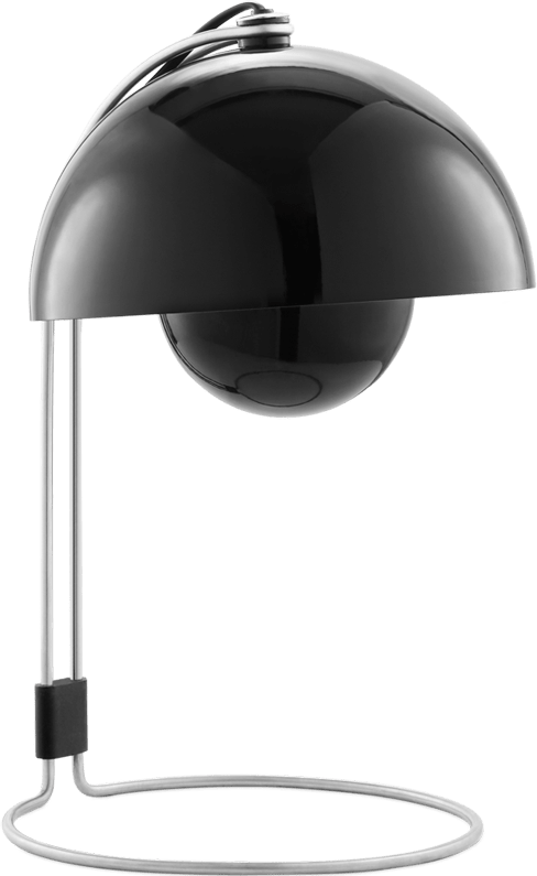 Lampe de table style VP4 Flowerpot Black image.