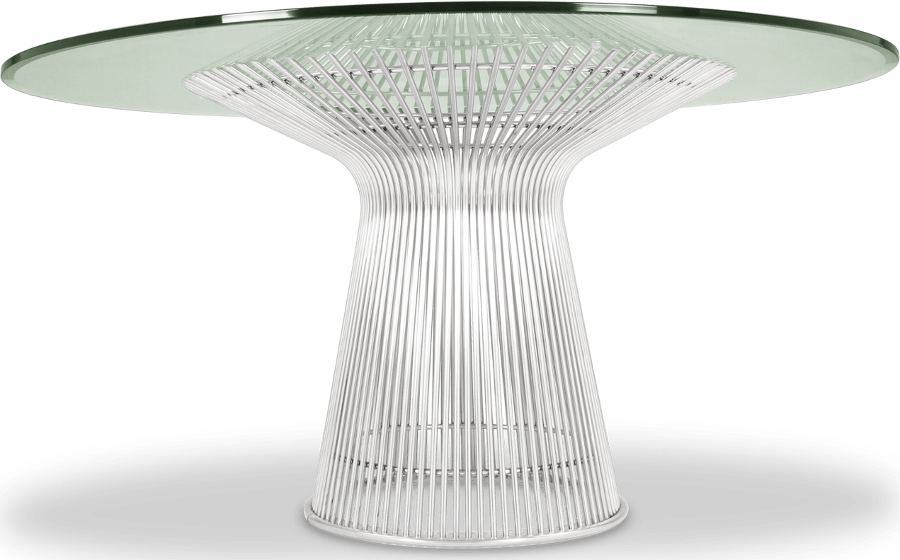 Platner Inspired Dining Table Silver image.