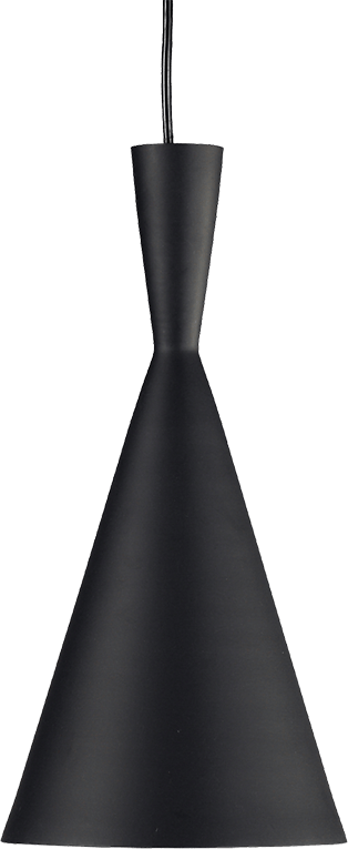 Beat Pendant Light - Tall Black / Gold image.