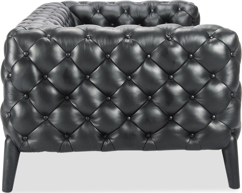 Windsor 2 Seater Sofa  Premium Leather/Black  image.
