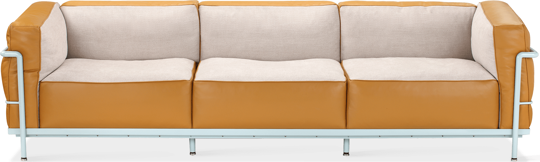 LC3 Style Grande 3 Seat Sofa - Special Edition Camel image.