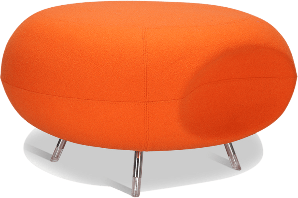 Tabouret de salle de réunion, tabouret d'atrium Wool/Orange image.