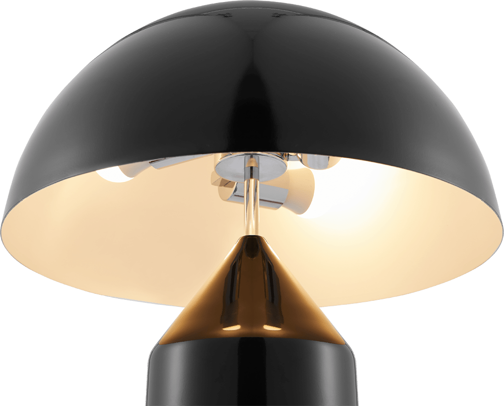 Atollo Style Table Lamp Black image.