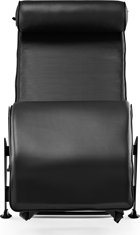 LC4 Style Chaise Longue Premium Leather/Black image.