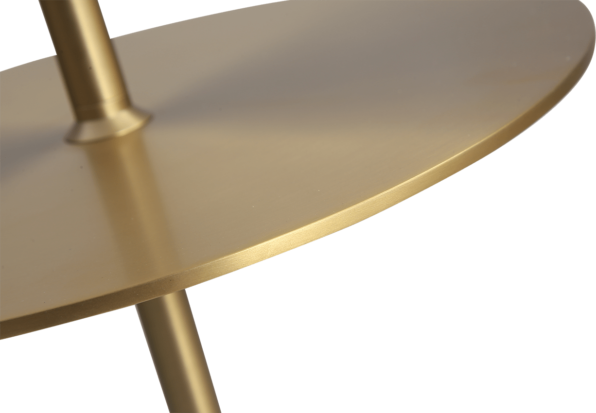 Table basse Calibre Small - Laiton - Marbre blanc White Marble/Brushed Brass image.