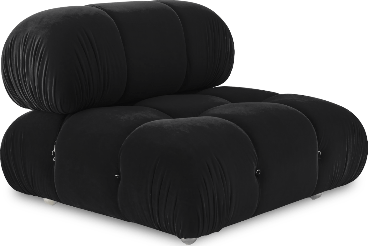 Camaleonda Style Lounge Chair Black image.
