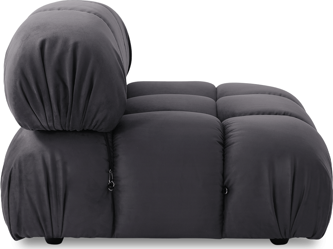 Camaleonda Style Lounge Sofa Charcoal Grey Alcantara/Alcantara image.