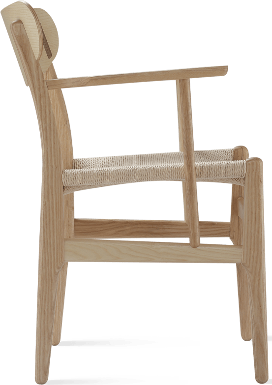 CH26 - Dining Chair - Natural Cord Ash/Natural image.