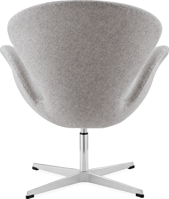 The Swan Chair  Wool/Without piping/Light Pebble Grey image.