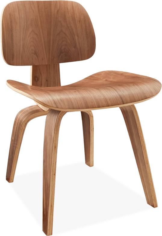 Chaise DCW style Eames Walnut Veneer image.