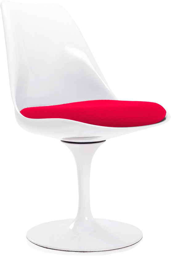 Chaise Tulip - Fibre de verre Red/White image.