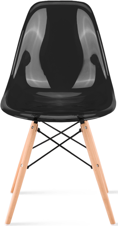 Chaise transparente DSW Style Black/Light Wood image.