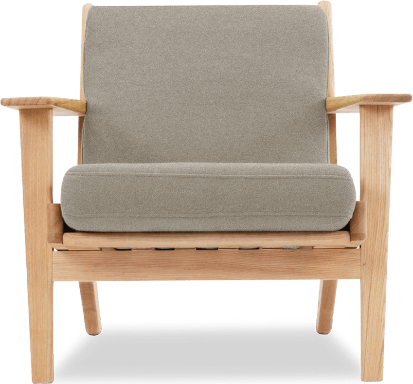 GE 290 Plank Chair Light Pebble Grey/Ash Wood image.