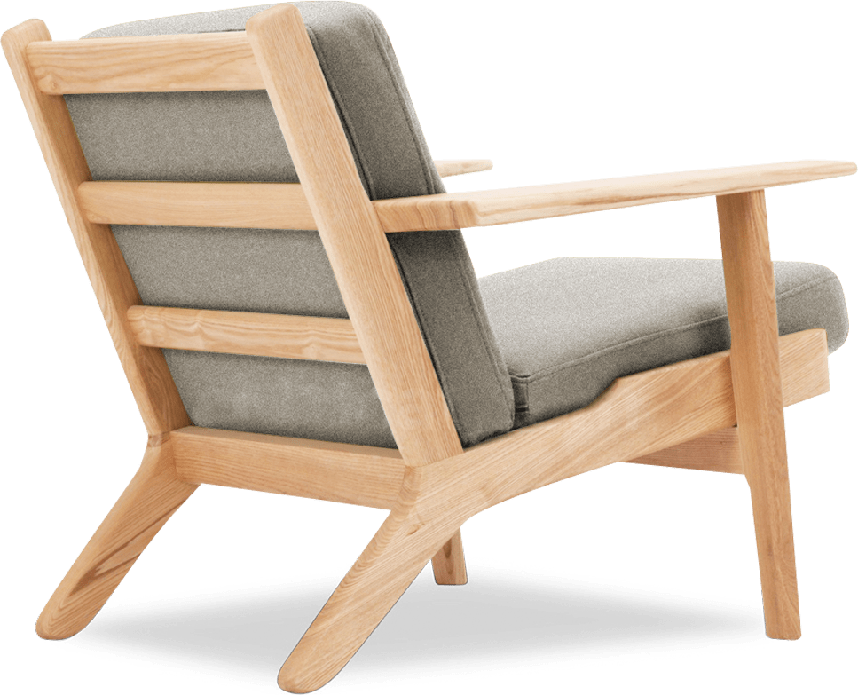GE 290 Plank Chair Light Pebble Grey/Ash Wood image.