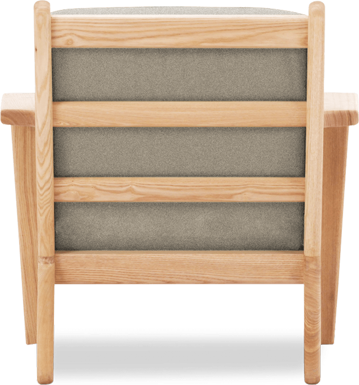 GE 290 Plank Chair Light Pebble Grey/Ash Wood image.