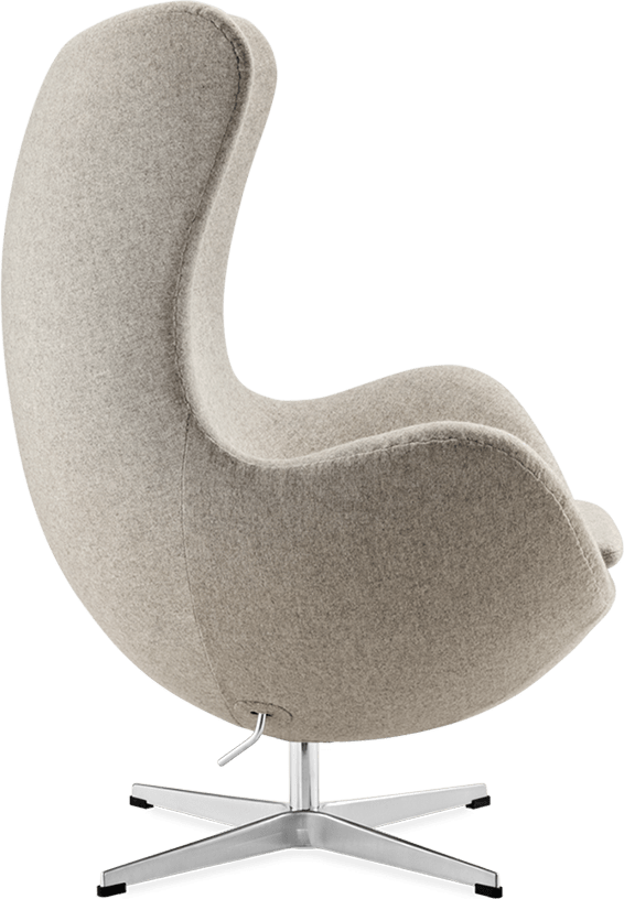 Le fauteuil à oeufs Wool/Without piping/Light Pebble Grey image.