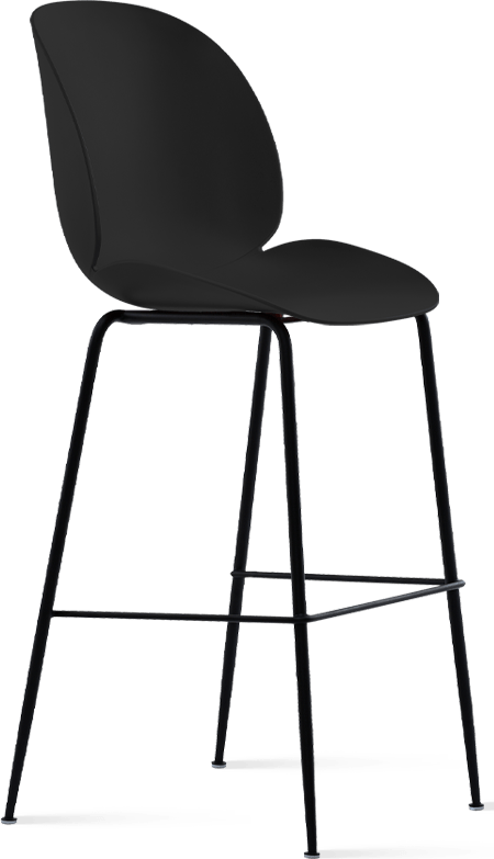 Tabouret de bar style coccinelle Black/Black image.