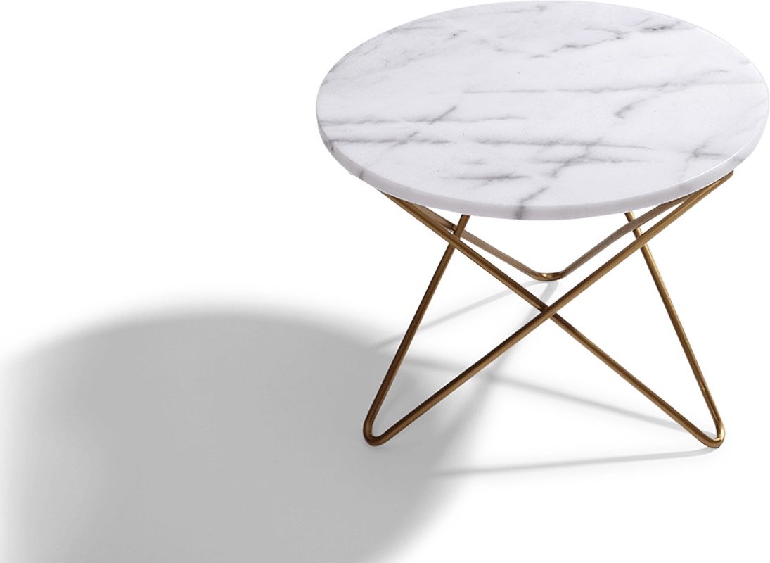 Table basse en marbre étoilé White Marble image.