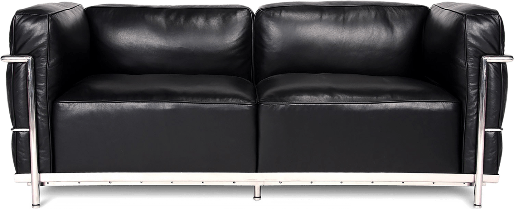 Grand Sofa 2 places style LC3 Black  image.