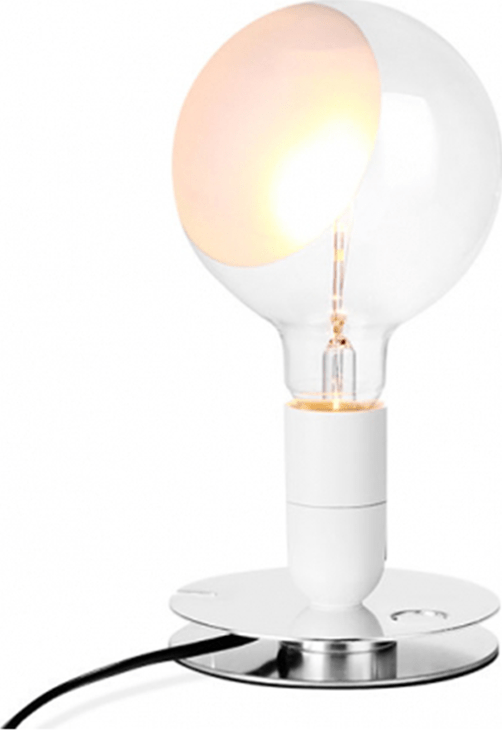 Lampadina Style Lamp White image.