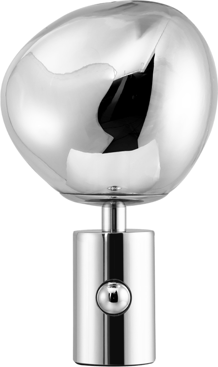 Melt Style Table Lamp Chrome image.