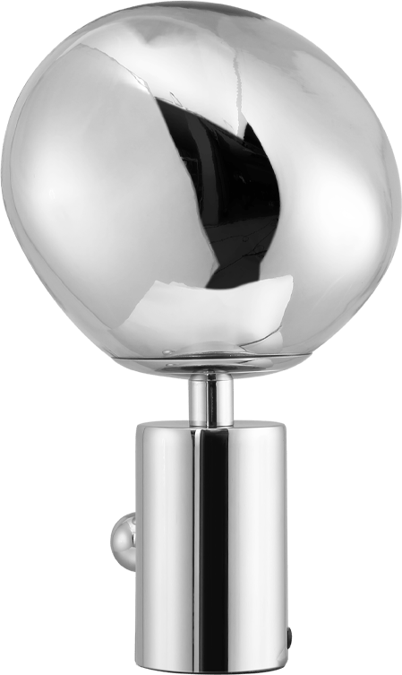 Melt Style Table Lamp Chrome image.